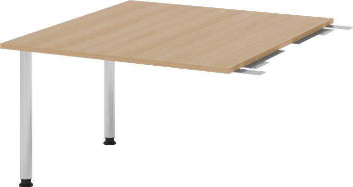 Produktbild Hammerbacher Verbindungsplatte höhenverstellbar KT12C eiche, chrom rechteckig 120,0 x 130,0 x 72,0 -