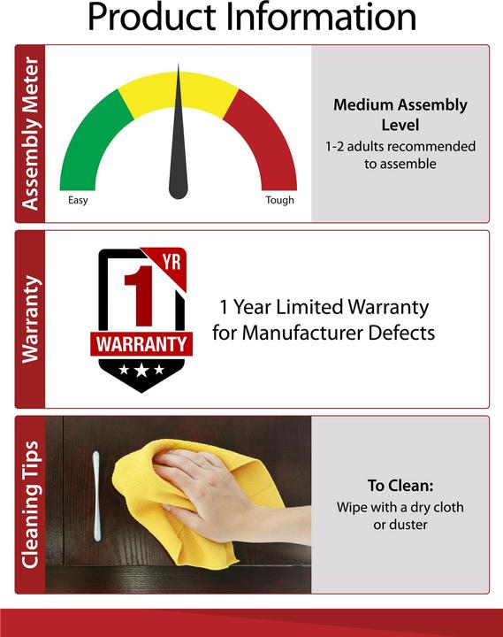 Actual product image Ameriwood Home Franklin (902 x 457 mm)
