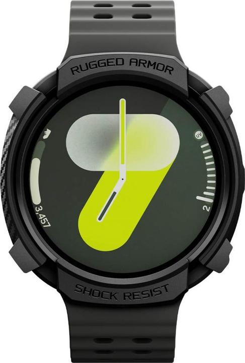 Produktbild Spigen Rugged Armor Case für Samsung Galaxy Watch 8 40 mm – Mattschwarz