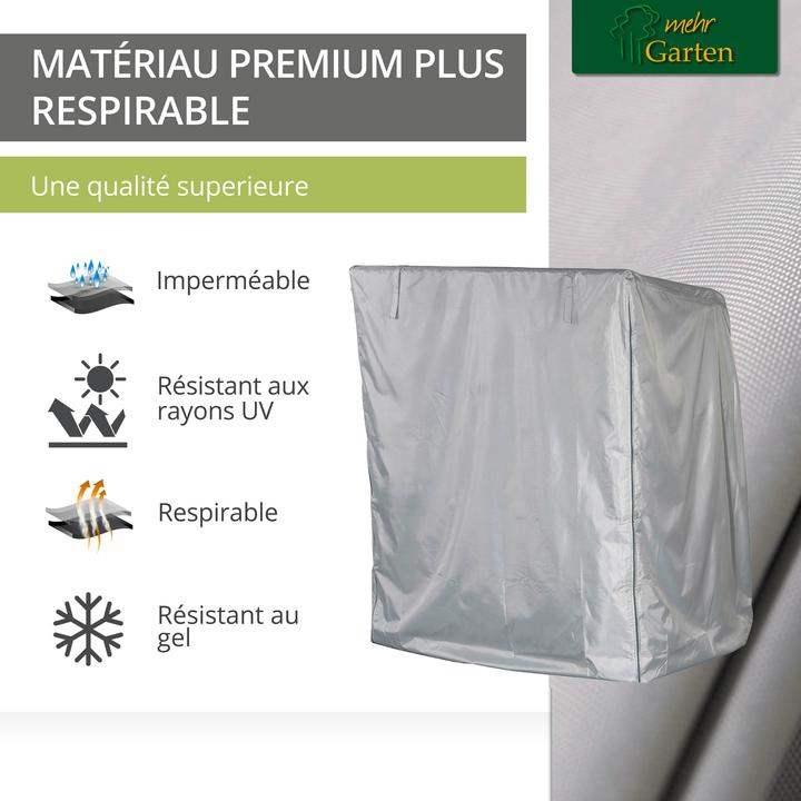Produktbild Mehr Garten Schutzhülle für Korbsessel | 103 x 93 x 165/140 cm | 3-fach gewebtes Polyester