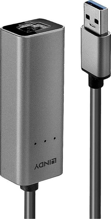 Image du produit Lindy Convertisseur USB 3.0 vers Ethernet 2.5G Connexion Ethernet 2.5 Gigabit au réseau (USB 3.0, RJ45 2.5 Gigabit Ethernet (1x))
