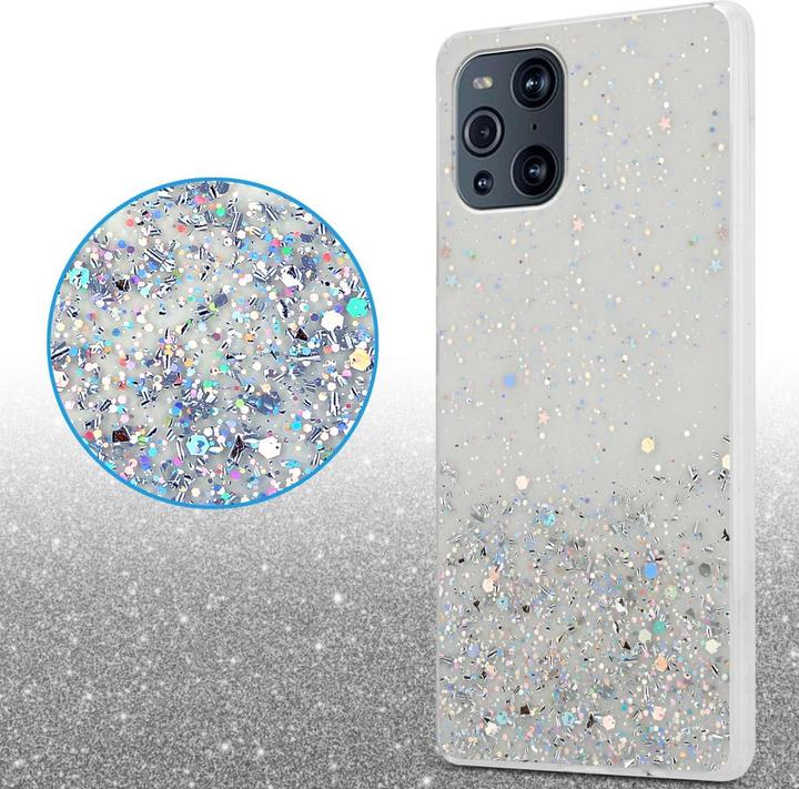 Actual product image Cadorabo Bumper Case for Oppo FIND X3 PRO TPU funkelnder Glitter (Oppo Find X3 Pro)