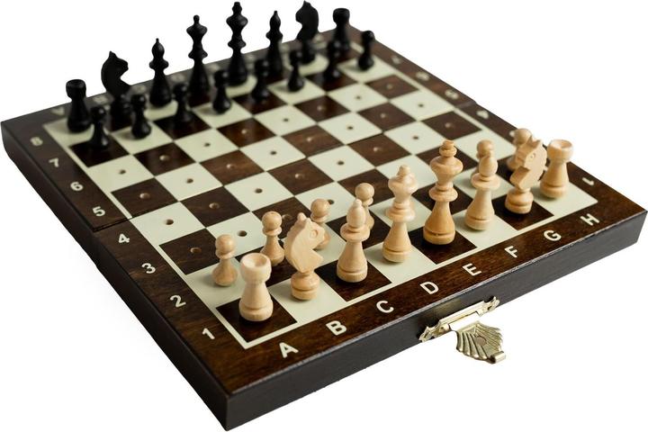 Produktbild Holzecke Schachspiel 16 cm X 16 cm Ideal für die Reise