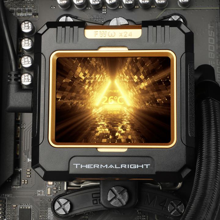 Actual product image Thermalright Frozen Warframe 360 Black ARGB - AIO, 360mm, LCD
