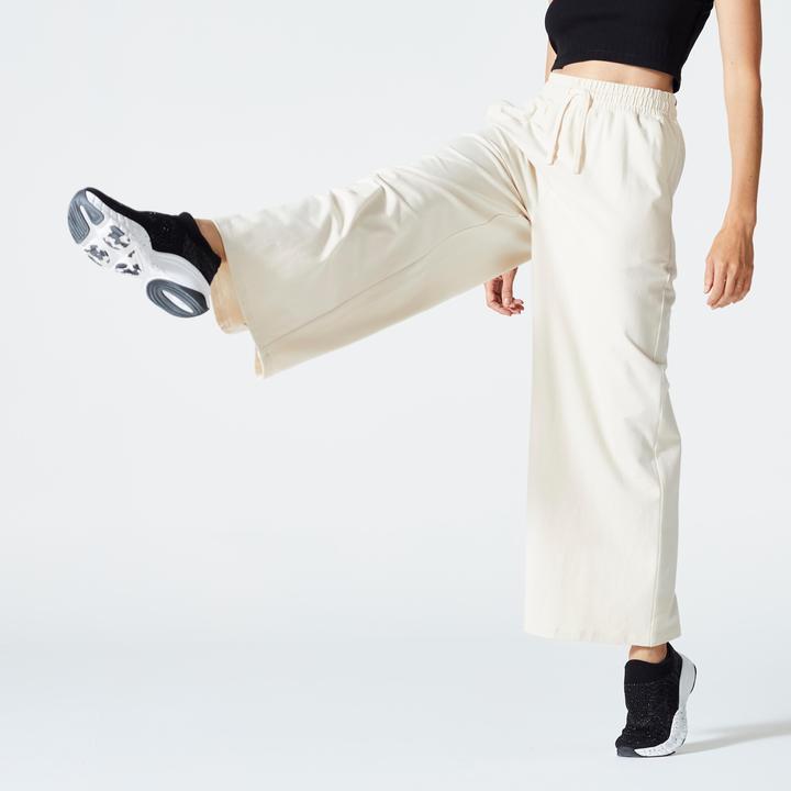 Image du produit Domyos Pantalon ample Fitness Femme - 520 Blanc Coquille (W26/L30)