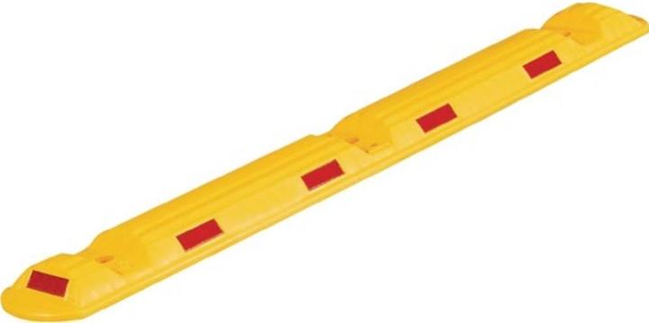 Produktbild HP Autozubehör Leitschwelle L1170xB150xH50mm Polypropylencarbonat gelb mit roten Reflexstreifen