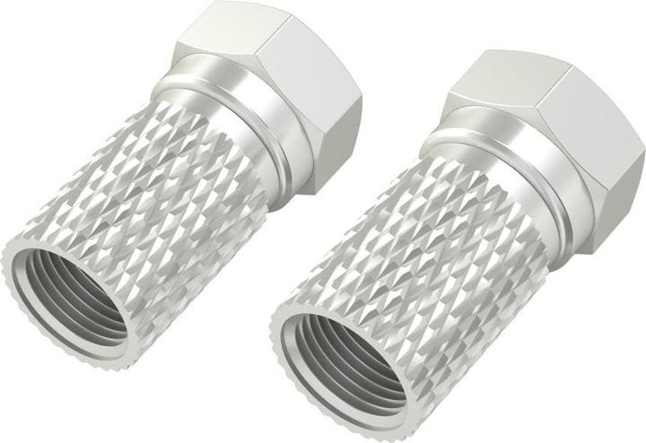 Image du produit Hama Fiche F, 7,0 mm, à visser, 4 pièces (Câble d'antenne)
