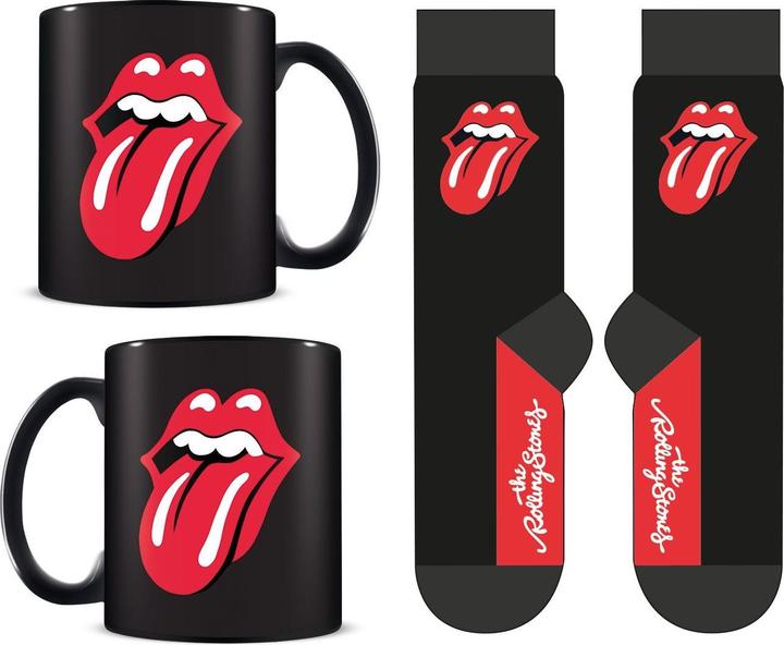 Actual product image Pyramid The Rolling Stones - Coffret cadeau avec tasse 315ml et paire de chaussette EU 41-45 Lips