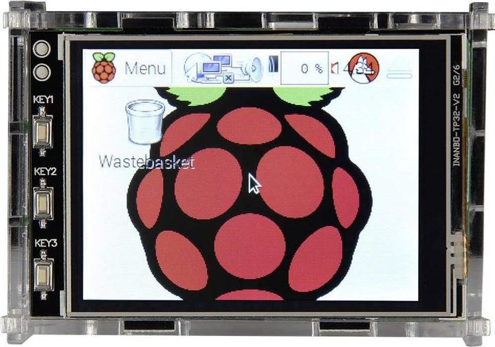 Actual product image Raspberry Pi Pi case for 3.2" touch screen display