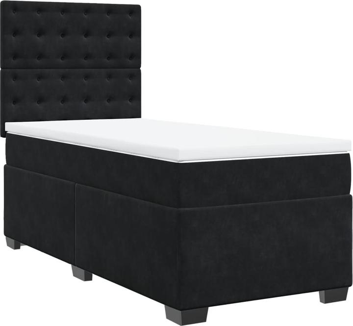 Produktbild VidaXL Bo x springbett mit Matratze 120 x 200 cm Samt (120 x 200 cm, 120 x 200 cm)