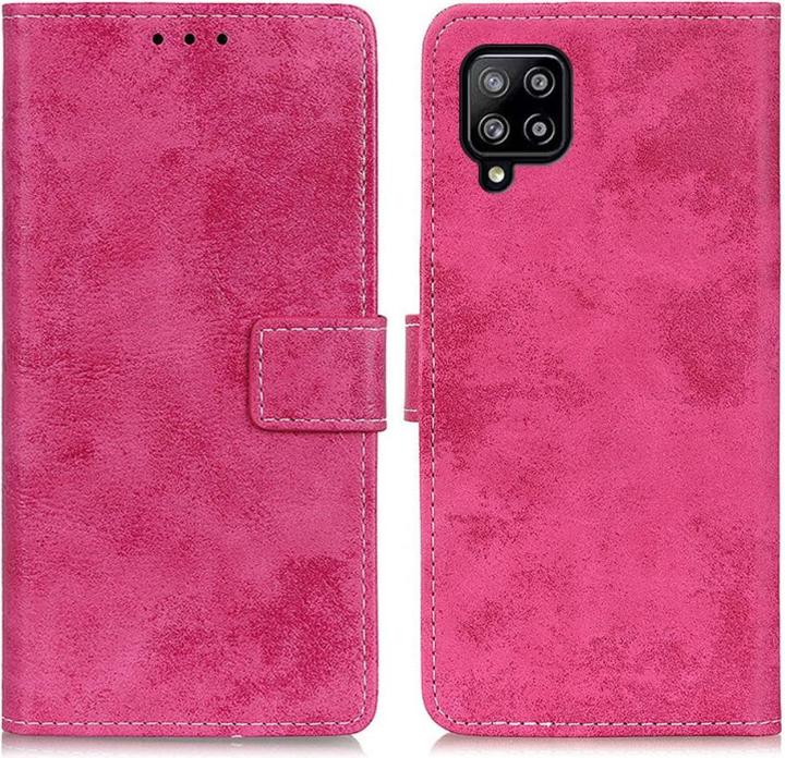 Image du produit Cover-Discount Galaxy A22 4G - Étui vintage en daim rose (Samsung Galaxy A22)