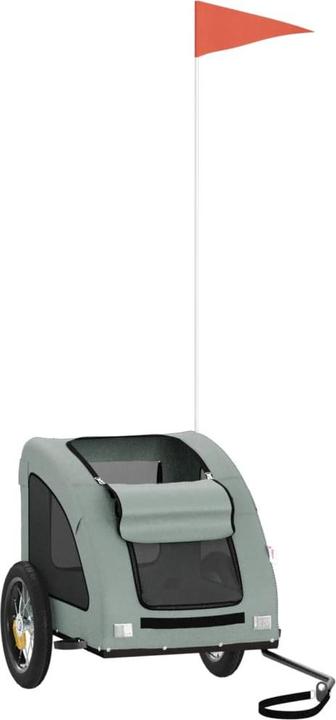 Actual product image VidaXL Fahrradanhänger Hunde Oxford-Gewebe und Eisen