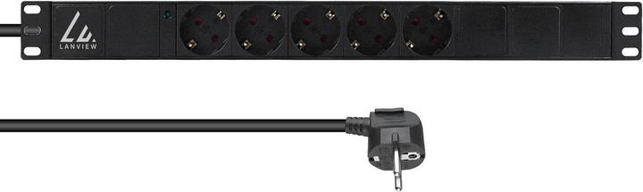 Immagine prodotto Lanview Ciabatta elettrica da 19" per montaggio a rack (5 x, CEE 7/3)