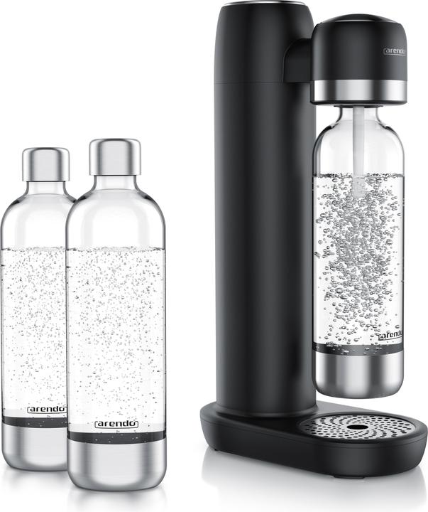 Produktbild Arendo Wassersprudler Soda Maker + 3x 1000ml Flasche, Soda Streamer mit Wasserflaschen für 60l CO2 Zylinder