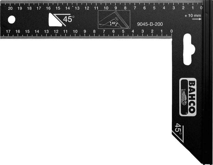 Produktbild Bahco Präzisionswinkel mit Stahlblatt 250 mm