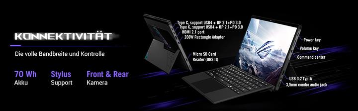 Produktbild ASUS ROG Flow Z13 (13.40", AMD Ryzen AI Max+ 395, 32 GB, 1000 GB, DE)