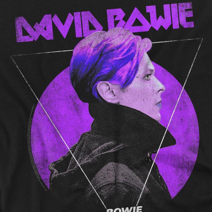 Immagine prodotto David Bowie 75 Maglietta Logo del Profilo Laterale Uomo (L)