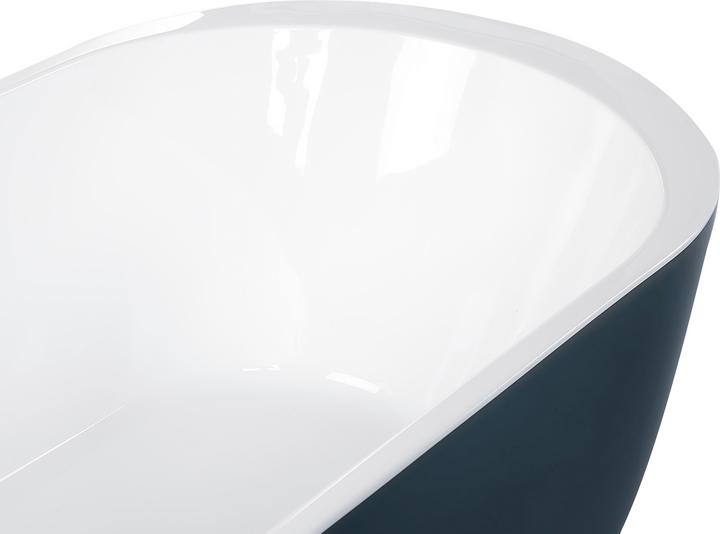 Actual product image Beliani Bathtub freestanding blue-green oval 170 x 80 cm NEVIS (220 l, 170 cm, 80 cm)