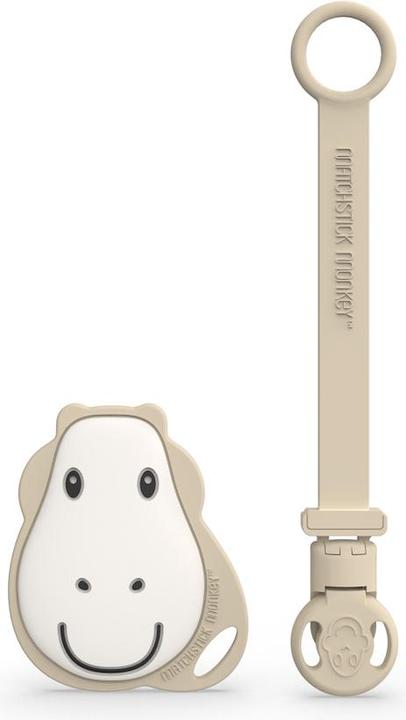 Matchstick Monkey Soother clip & flat teething ring