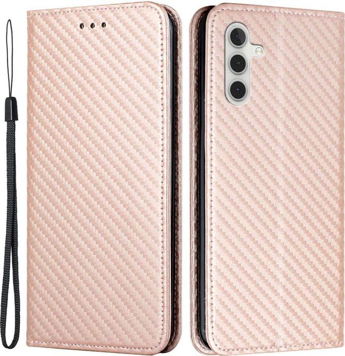 Produktbild Cover-Discount Carbon Look Flip Case blau (Samsung Galaxy S24)