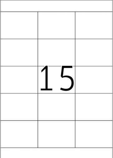 Immagine prodotto Blana Etiketten A4, 70 x 50,8mm, weiss, 500 Blatt