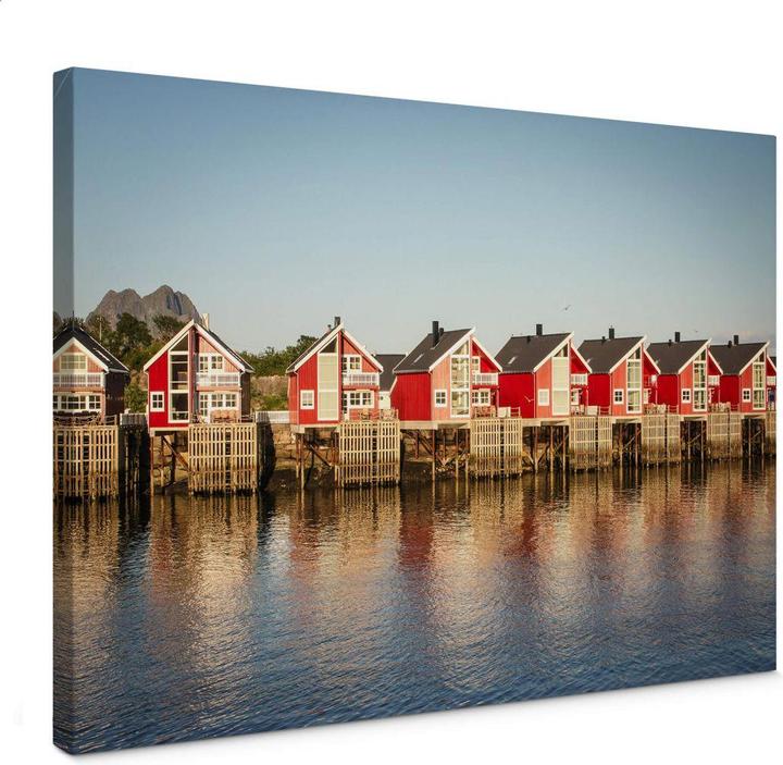 Image du produit Trenddeko Maisons de vacances en bord de mer (45 x 30 cm)