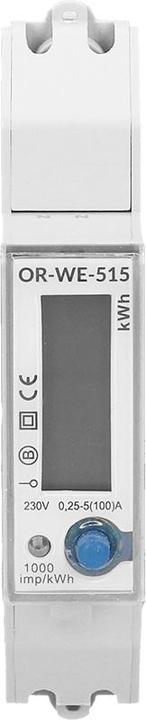 Orno 1-Phasen-Stromzähler 100A, Mehrtarif, RS-485-Anschluss, MID, 1 Modul, DIN TH-35mm