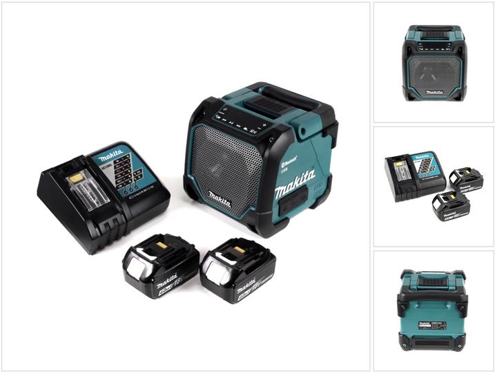 Produktbild Makita DMR 202 RM Baustellen Lautsprecher 18V - für Akku- und Netzbetrieb, mit Bluetooth-Funktion (Bluetooth)