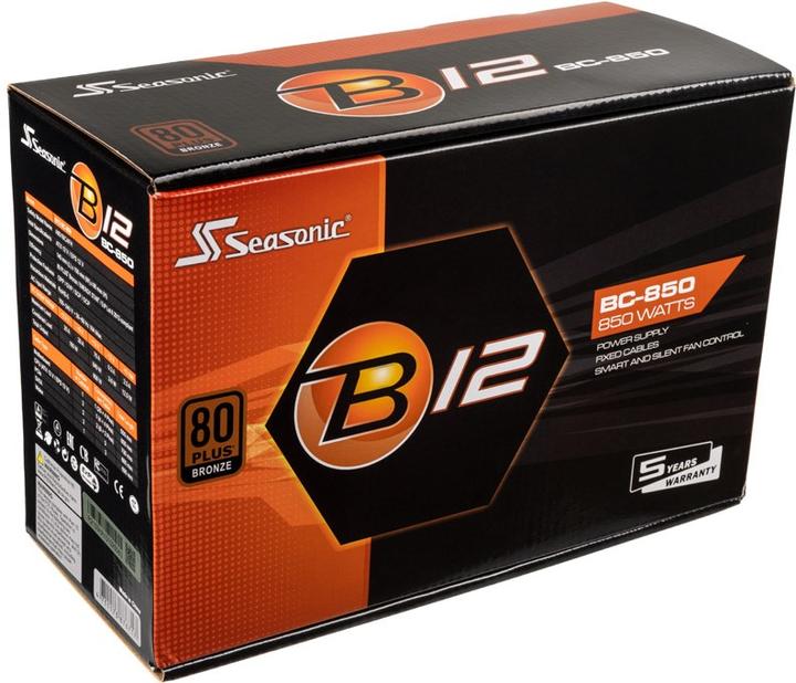 Actual product image Seasonic B12 (850 W)
