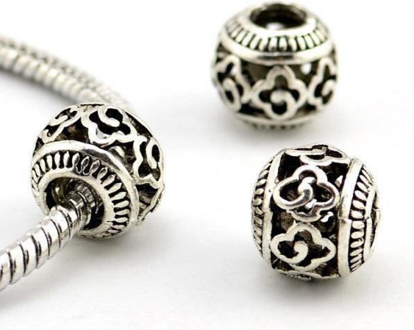 Hermex Laterne Bead Perle - Silbrig (Zinklegierung)