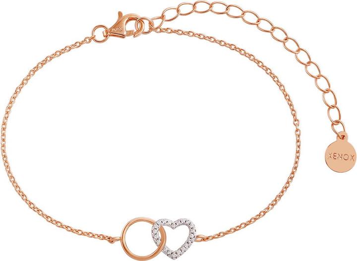 Immagine prodotto Xenox Bracciale Love Story Rosé (20 cm, Argento 925)