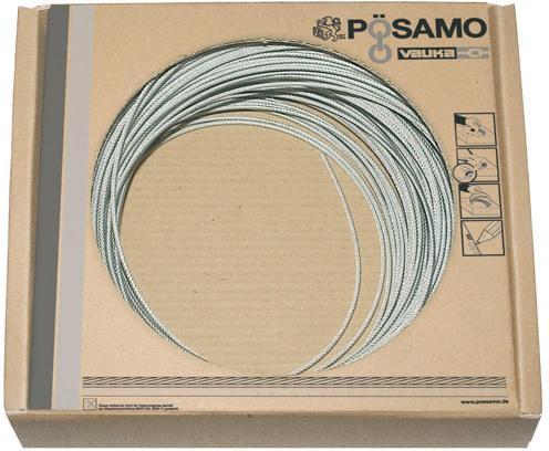 Pösamo Drahtseilbox 6x7 galZn/umm. 3/5mmx200m