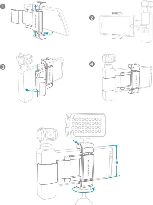 Immagine prodotto Pgytech Osmo Pocket PRO (Attacco cardanico)