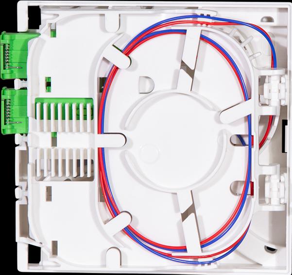 Produktbild LogiLink FTTH Spleiábox, 2x SC/APC, 50 m Verlegekabel, weiá (Spleissbox)