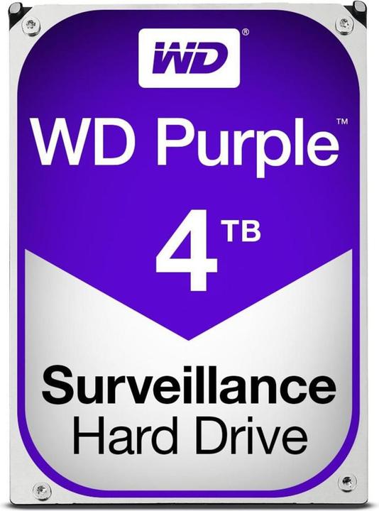 Actual product image WD Purple 4TB 3.5" SATA III (WD40PURX) (4 TB, 3.5")