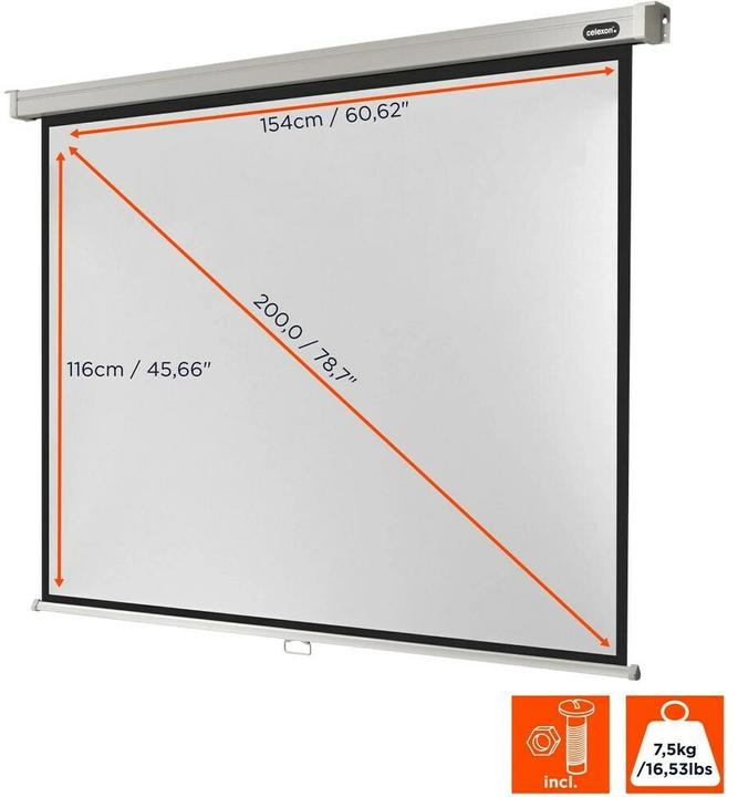Immagine prodotto Celexon Rollo Professional, schermo, 4:3 (72.44", 4:3)