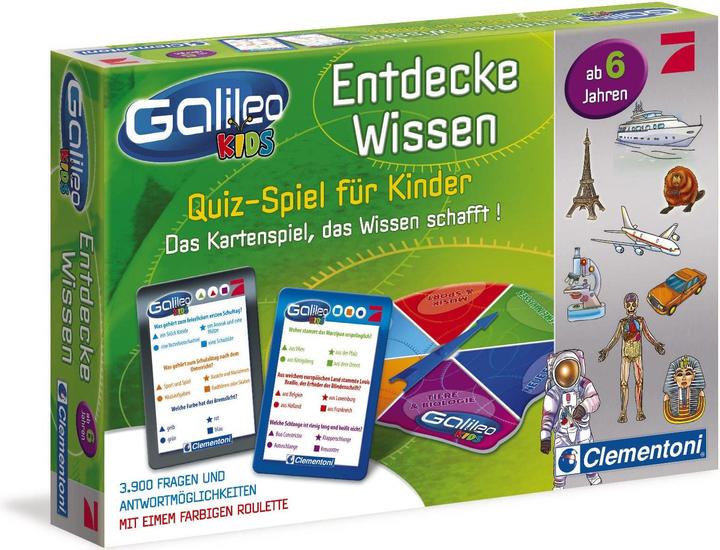 Produktbild Clementoni Galileo: Entdecke Wissen Quiz-Spiel für Kinder (Deutsch)