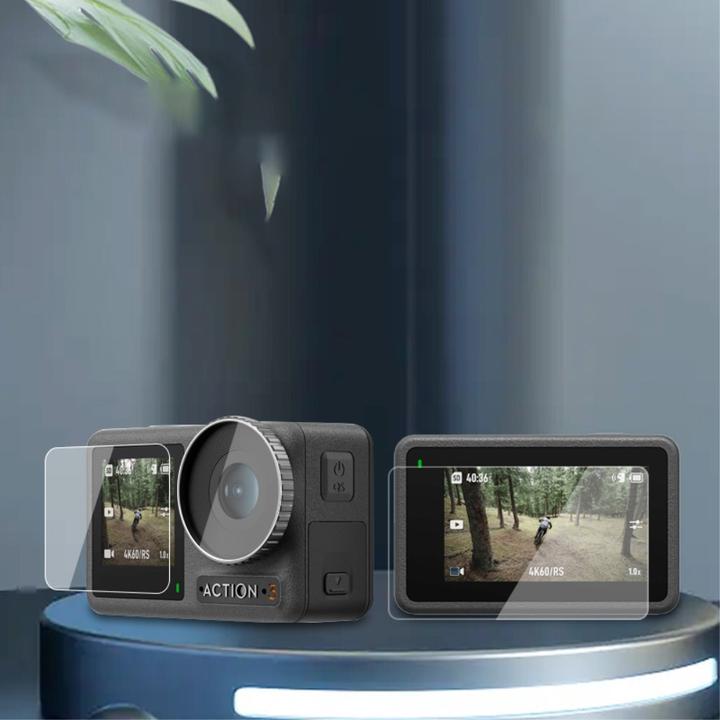 Actual product image Ueli Express 8 in 1 DJI Osmo Action Display und Linsen Panzerglas mit Objektivschutz (Osmo Action 3, Osmo Action 4)