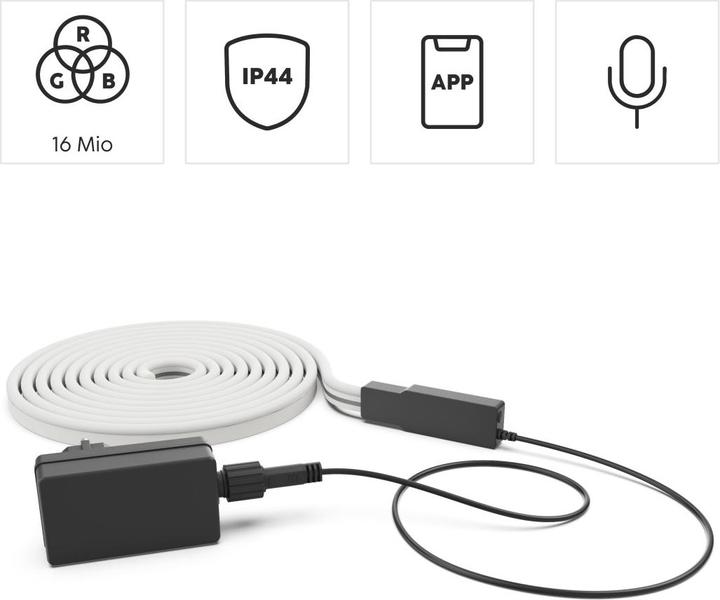 Produktbild Hama 00176634 Smart Lighting Intelligenter Leuchtstreifen Weiss WLAN (500 cm, Indoor)
