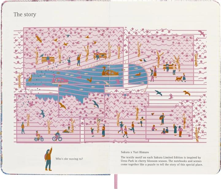 Produktbild Moleskine Sakura (A5, Liniert, Harter Einband)