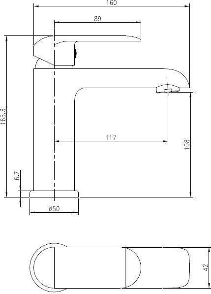 Produktbild Thema_lux BASIN MIXER THEMA LUXDF12301-1. BLACK