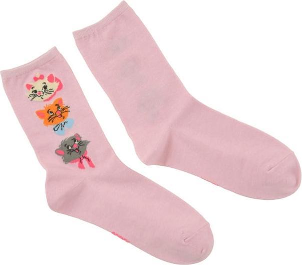Disney Marie, Berlioz, Toulouse Modekatze Socken Triple Face Pink (36 - 39)
