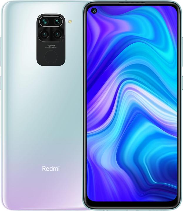 Xiaomi Redmi Note 9 (64 GB, Polar White, 6.53", Dual SIM + SD, 48 Mpx, 4G)