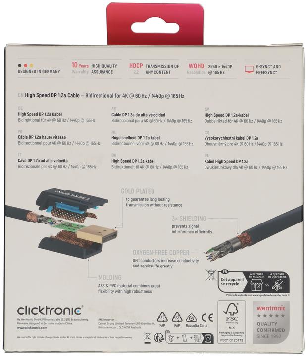 Produktbild clicktronic DisplayPort — DisplayPort (5 m, DisplayPort)