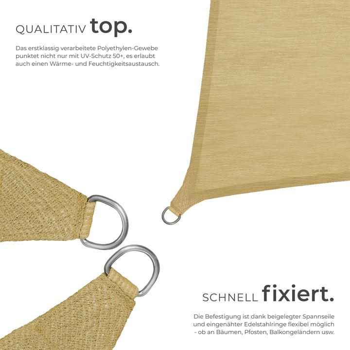 Produktbild tectake Sonnensegel (540 x 540 cm)