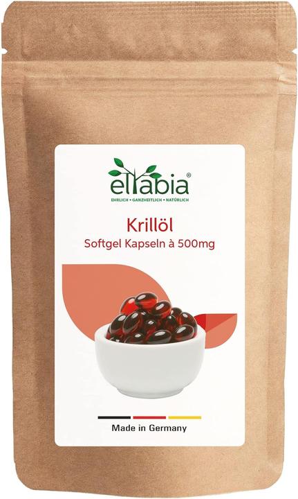 Produktbild Eltabia Krillöl Kapseln | Premium Krill Öl Reich an Astaxanthin, Omega 3,6 und 9 Fettsäuren (100 Stück, Kapseln)