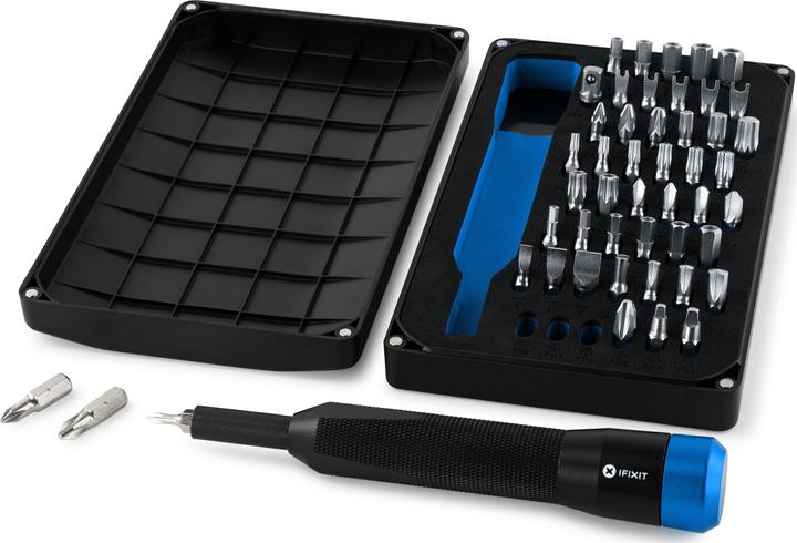 Immagine prodotto iFixit Set di bit di precisione Mahi (2, 3, 4, 5, 6, 7, 3/16, TR35, T TR 27, T TR 15, 5/32, T TR 25, 7/32, T TR 30, T TR 20, 8 mm ∙ TR10, 8 mm ∙ 2, 3 ∙ 1, 9/64 ∙ 4, TR40 ∙ 1/4, PZ 3 ∙ 4, PH 3 ∙ PZ 1, PH1, PH2, PZ2, PH0, 1/8)