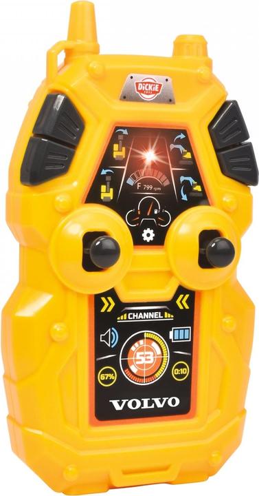 Actual product image Dickie RC Volvo Mini Excavator Steerable Excavator