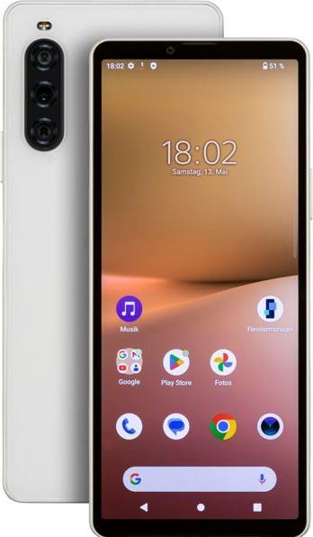 Actual product image Sony Xperia 10 V (128 GB, White, 6.10", SIM + eSIM, 5G)