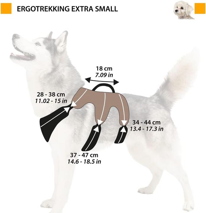 Produktbild Ferplast Ausbruchsicheres Hundegeschirr Ergotrekking (XS, Hund)